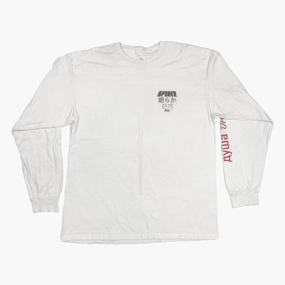 VANS "Spirit" Long-Sleeve Graphic Print T-Shirt (White | Size XL) - Picture 2 of 9